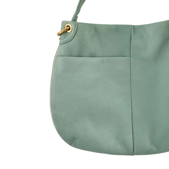 HOBO Fern Hobo Bag Purse Pale Green Pebble Leather New NWT - Picture 9 of 13